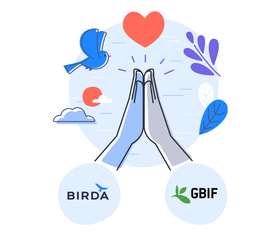 Birda submits data to the GBIF for conservation research